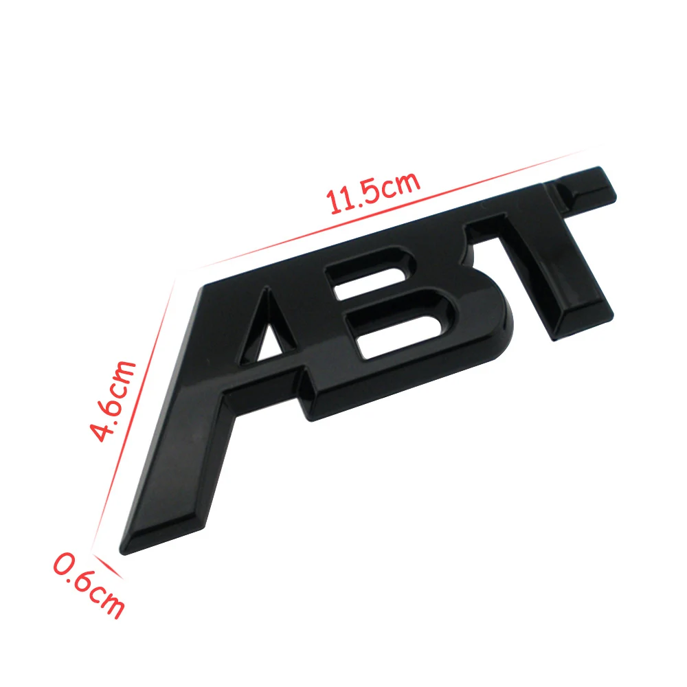 Металлическая наклейка с логотипом автомобиля ABT для Audi Volkswagen Seat Skoda Golf Octavia Kodiaq Leon