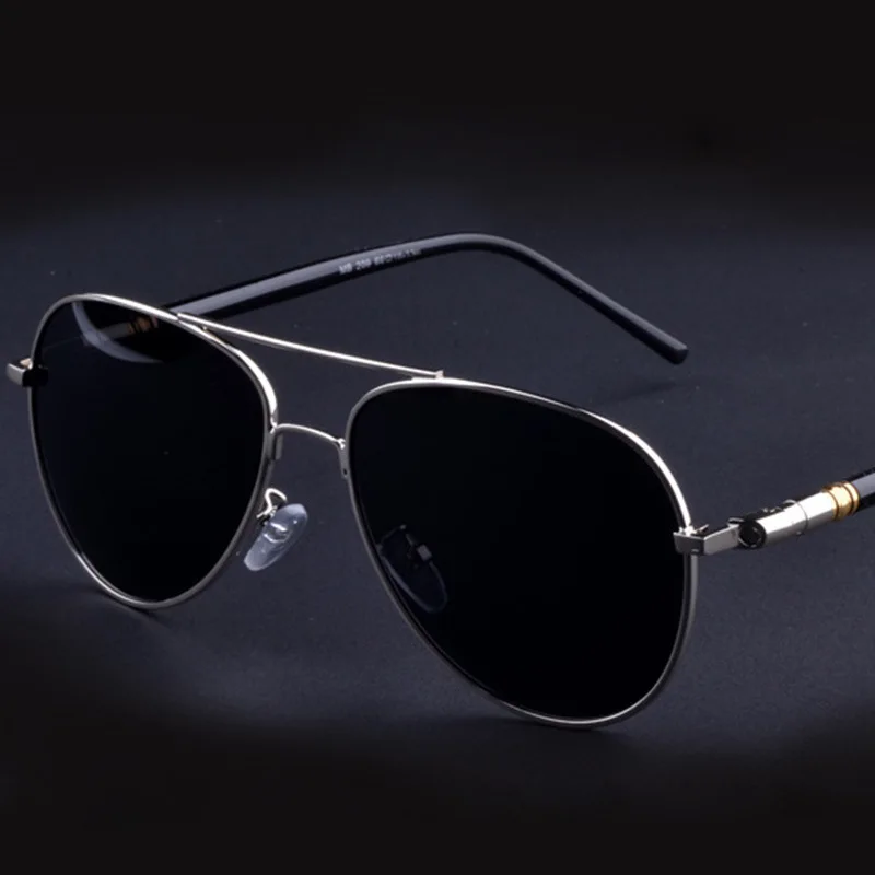 

Роскошные поляризованные солнцезащитные очки в овальной оправе для мужчин и женщин, винтажные металлические двойные оправы, высококачеств...