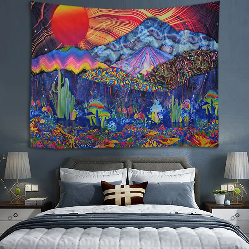 

Abstric Pattern Tapestry psychedelic Wall Hanging Tapestries For Home Deco Living Room Bedroom Wall Art Large Size Free Dropping