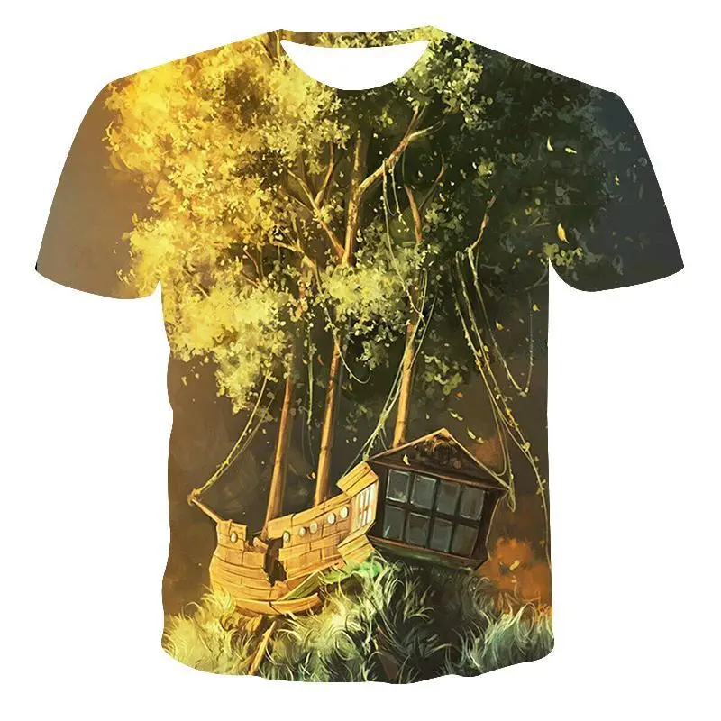 

New T -Shirt Men 'S High Quality Men 'S T-Shirt Short Sleeve Personalized Cat Pattern 3d Printing Men'S T-Shirt Fashion Handsome