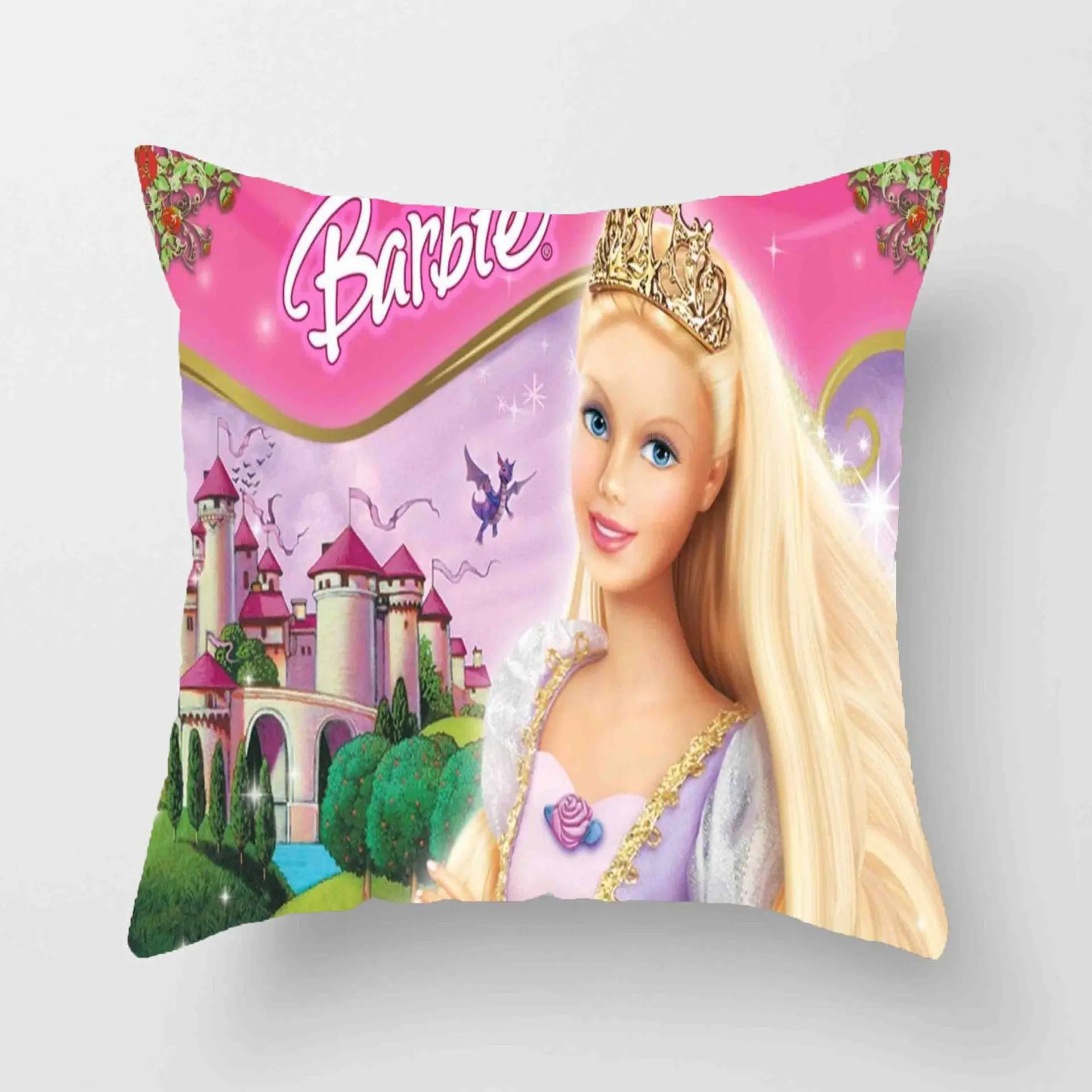 

Cartoon Short Plush Double-sided Print Decorative/nap Pillow Cases Cushion Cover 1 Piece on Bed Sofa Children Birthday Gift