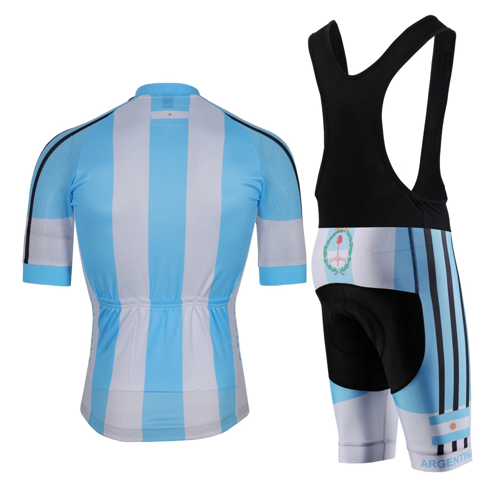 Аргентина Велоспорт Джерси полиэстер быстросохнущая профессиональная
