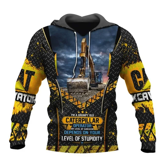 

Winter Autumn Hoodie Sweatshirt Shovel 3D Printed Graphics Men Hooded Jackets Women Men Clothes Pullover Husband Tracksuit