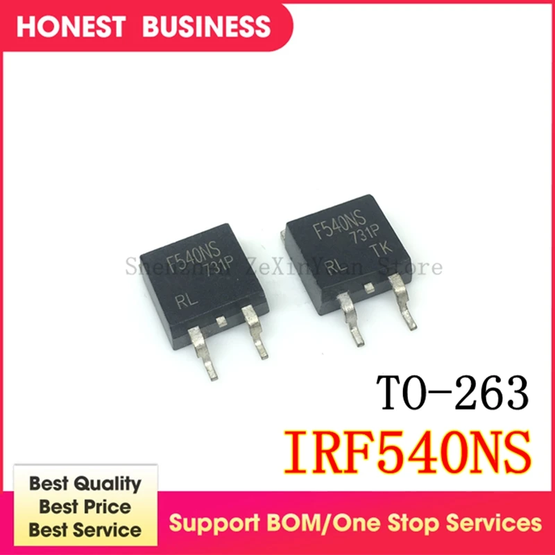 

100PCS/lot IRF540NS IRF540 F540NS TO-263 In Stock Best quality