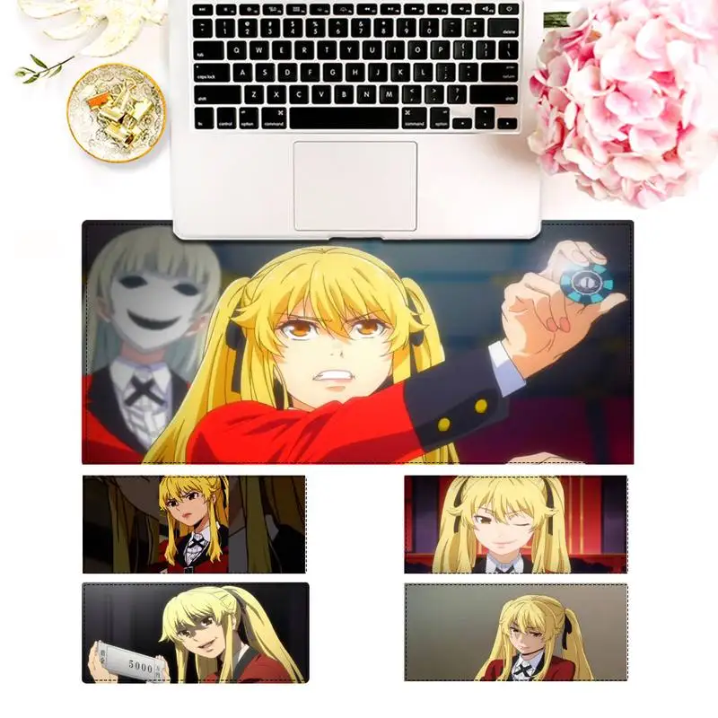 

40x90cm Kakegurui Mary Saotome Mouse Pad Gaming MousePad Large Big Mouse Mat Desktop Mat Computer Mouse pad For Overwatch