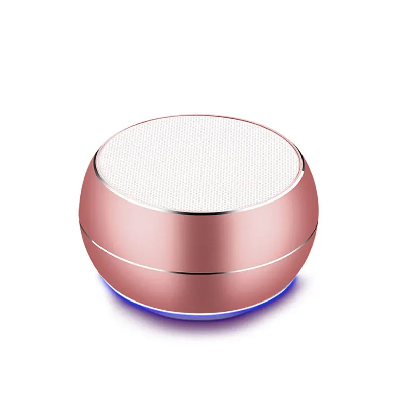 Enlarge Cute Mini Metal Speakers Bluetooth Smart Sound Speaker with LED Light  Speaker Bluetooth  for Laptop Computer for Phone