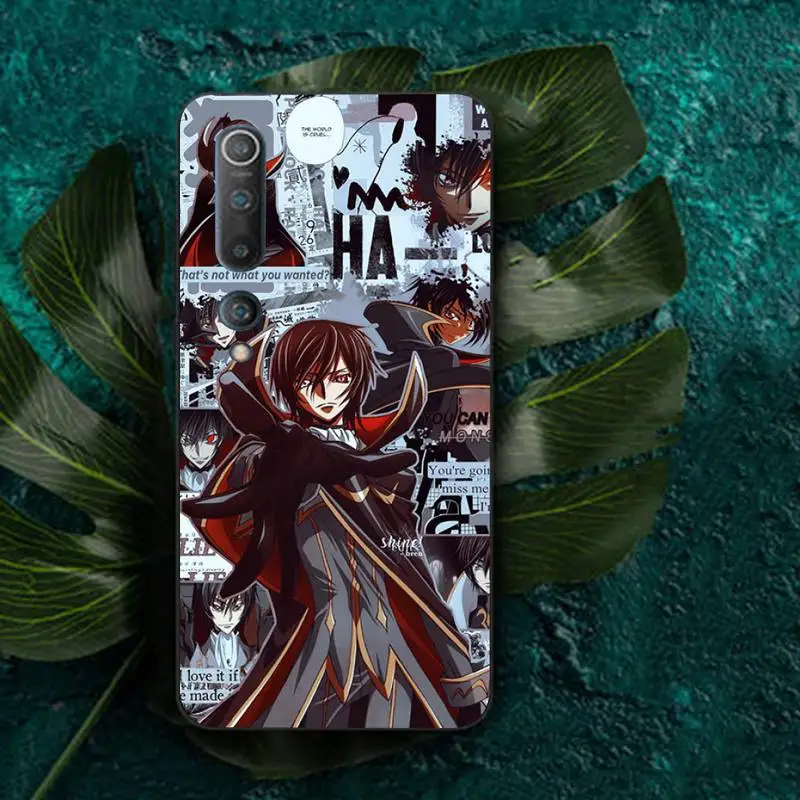 TOPLBPCS Lelouch vi Британия Code Geass чехол для телефона аниме чехол-накладка Redmi Note 8 7 9 на