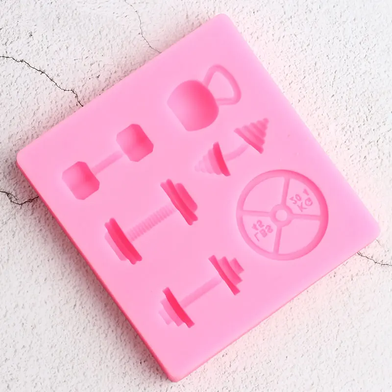 Спортивная Фитнес тренировка тренировочная гантеля силиконовая форма конфетная