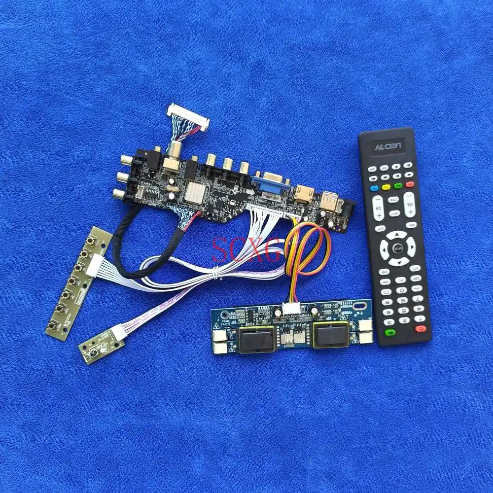 

DIY KIT LCD Monitor Drive Board For M190E1/M190E2/M190E3/M190E5 Signal DVB 30Pin LVDS 4CCFL 1280*1024 AV VGA USB HDMI-compatible