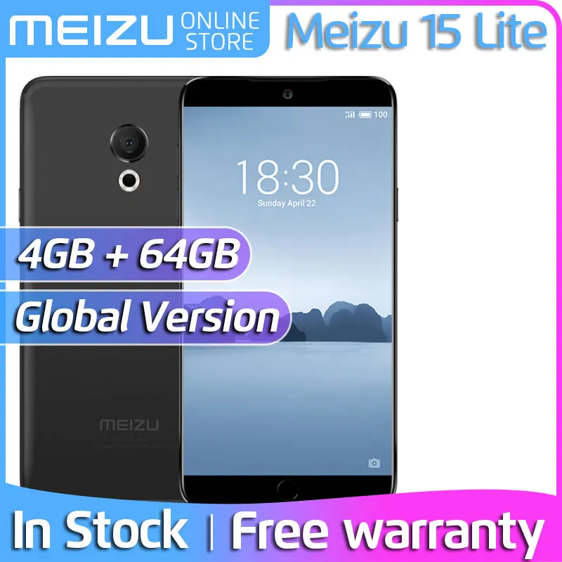 Meizu 15 Lite, 4 Гб, 32 ГБ, 64 ГБ, глобальная версия, M871H, Смартфон Snapdragon 626, четыре ядра, 5,46 дюймов, 1920x1080 P, M15