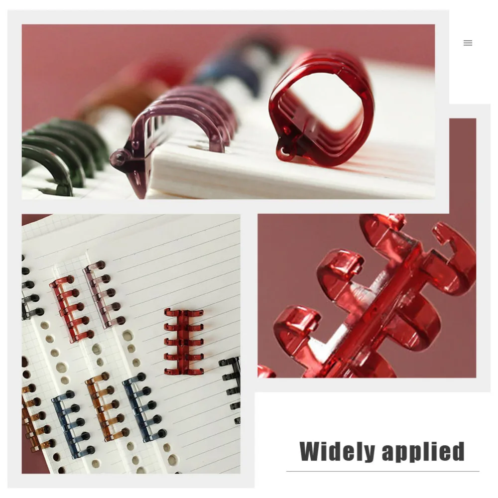 

7pcs Segmented Loose Leaf Binders Scrapbook Binders Chic Stationery Supplies