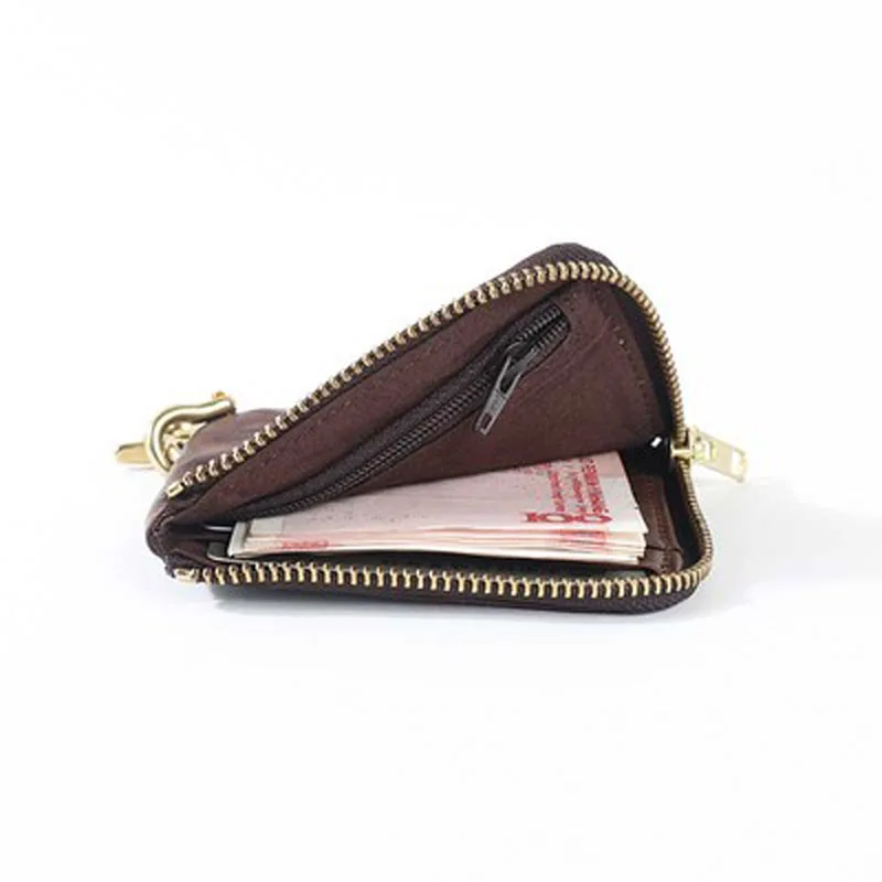 Оригинальный новый оригинальный кожаный кошелек ручной работы мужской короткий