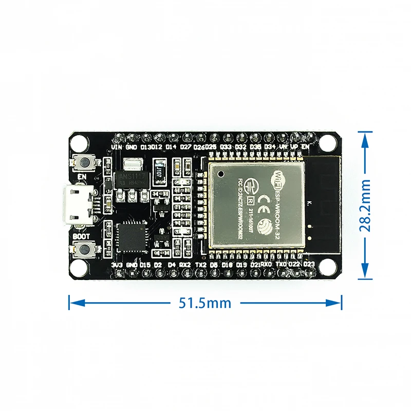 ESP-WROOM-32 ESP32 плата разработки 2 4 ГГц Двухрежимная Wi-Fi + Bluetooth двухъядерный процессор