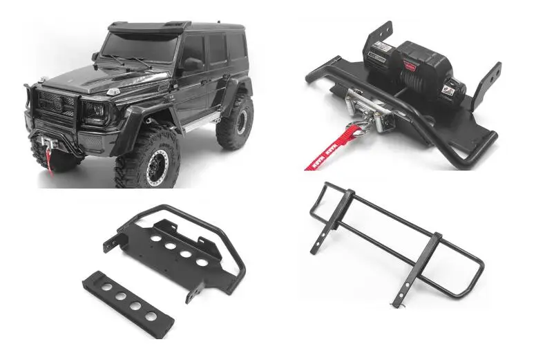 Передний бампер и Лебедка для JRAXXAS 82096 4 G500 G T4 TRX4 TRX гусеничный 4x4 грузовик BENZ