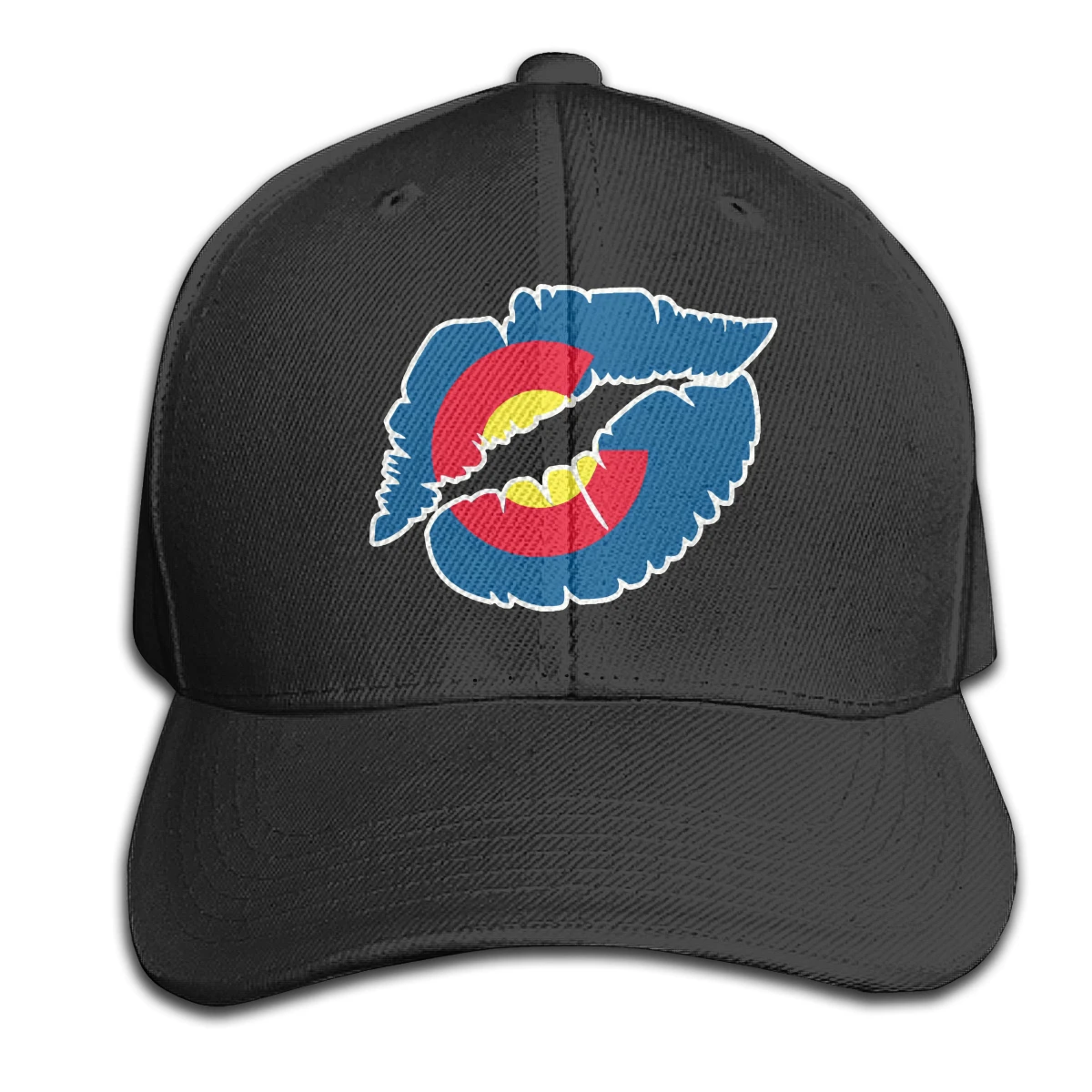 

Colorado Flag Heart T men's women's Fashionable breathable Hip hop caps