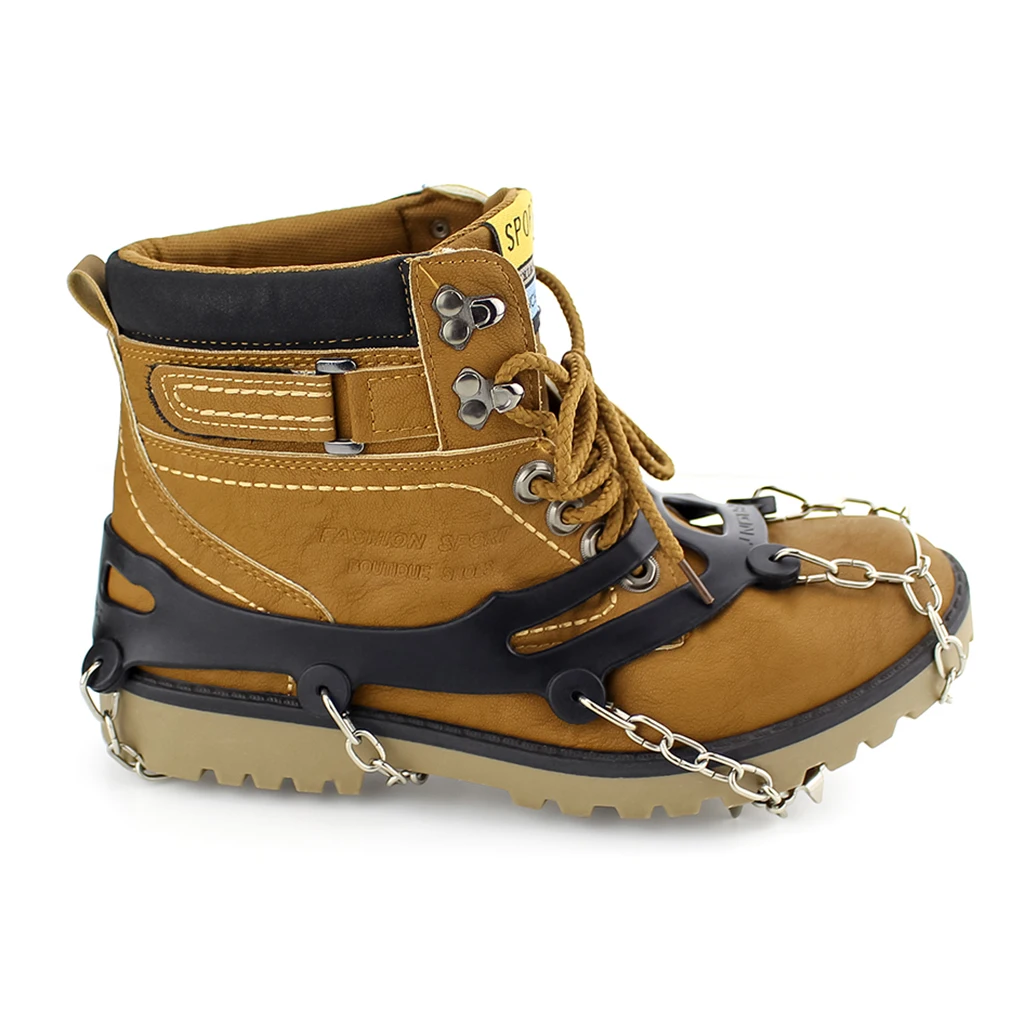 

1 Pair Stainless Steel Traction Cleats Snow Ice Walking Crampons for Winter Outdoor Sports Hiker Ice Fishing Snowmobiler