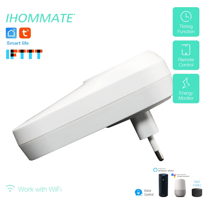 16A Wi-Fi Smart Италия ИТ Чили Plug power Monitor умная розетка Голосовое управление работа с Alexa