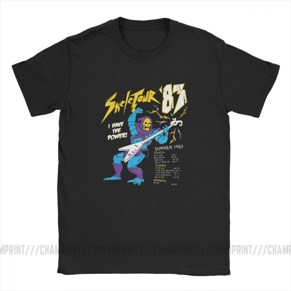 Винтажные Skeletour 83 футболки для мужчин Хлопковые он-человек и мастеров футболка