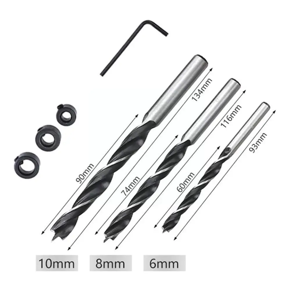 

4/11/41Pcs Woodworking Vertical Positioner Straight Punching Scribe Hole Punch Opener Beech Center Center Hole Tool G9P5