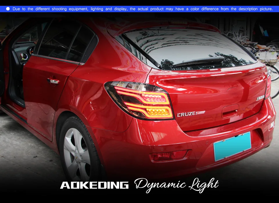 AKD автомобильный Стайлинг для Chevrolet Cruze задний светильник s Cruze ЛЮК задний светодиодный задний светильник светодиодный задний фонарь DRL+ тормоз+ Парк+ сигнал