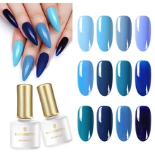 Гель лак для ногтей BORN PRETTY Blue 6 мл УФ дизайна 58 цветов|Гель ногтей|