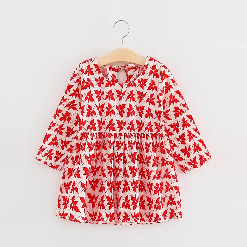 

Girl Dress Autumn Winter Cotton Long Sleeve Children Dresses Polka Dot Kids Dresses for Girls Fashion Girls Clothing