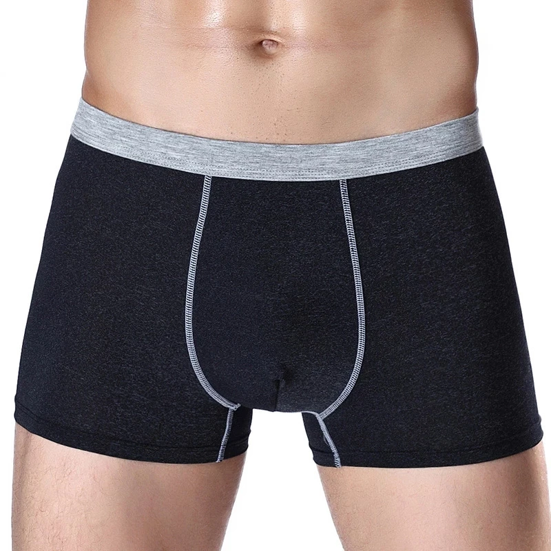 Трусы боксеры мужские с U образным выпуклым мешочком пикантное нижнее белье