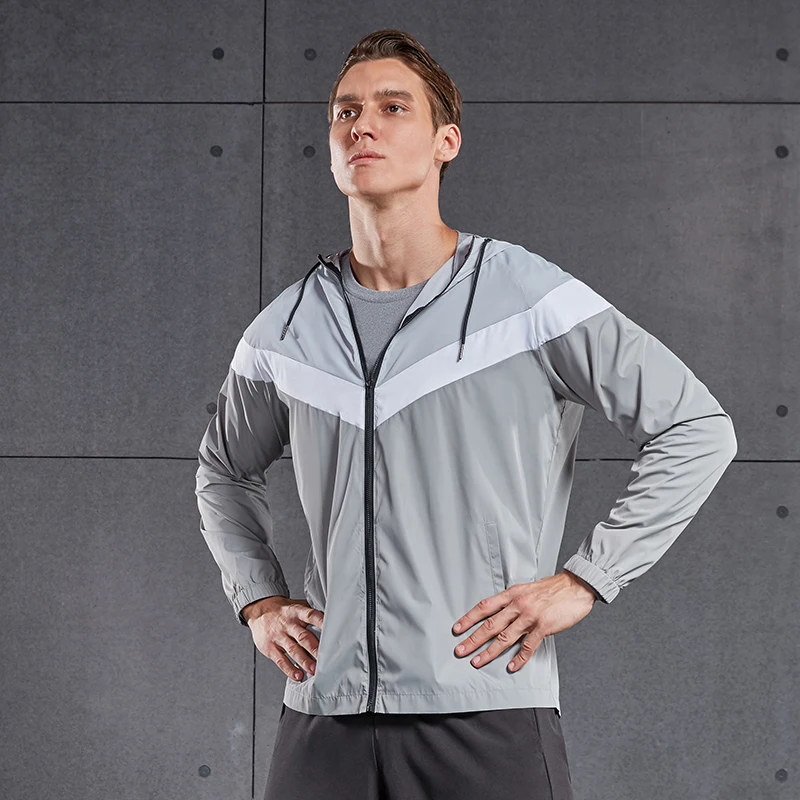 Vansydical мужские куртки для бега ветровка улицы Спортивная Толстовка мужская