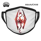 Огненная эмблема дракона, мягкие теплые маски с ротом, игровая игра Skyrim для старших скроллов, дракон, старшие стрекозы, ролевые свитки, забвение, Bethesda