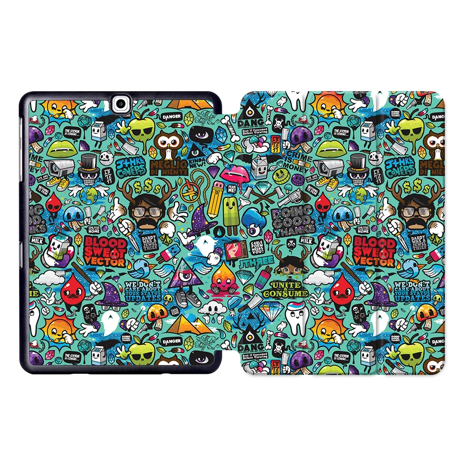 SS15 MTT чехол из искусственной кожи для samsung Galaxy Tab S2, 9,7 дюймов, трехслойный флип-чехол с подставкой, умный чехол для планшета, SM-T810, T813, T815, T819 - Цвет: SS15