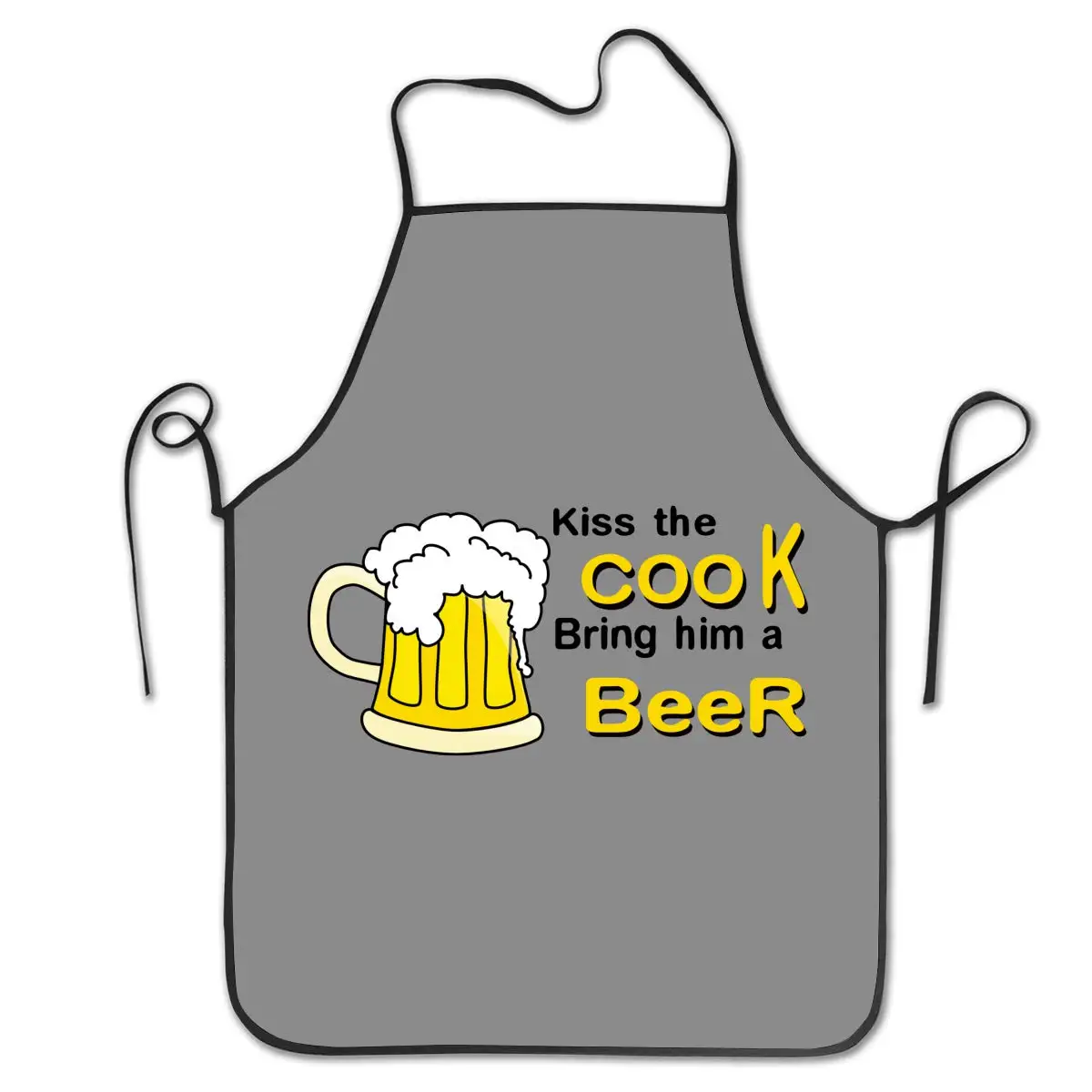 

Kiss The Cook Bring Him A Beer Apron Commercial Restaurant Home Bib Kitchen Aprons