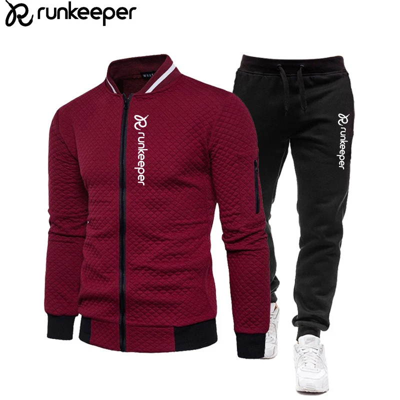 

Sportswear Men's Sports Hoodie Pants 2-Piece Sets Men's Suit Autumn Running Zipper Sweatshirt Suit Men's Tracksuit Fitness Sets