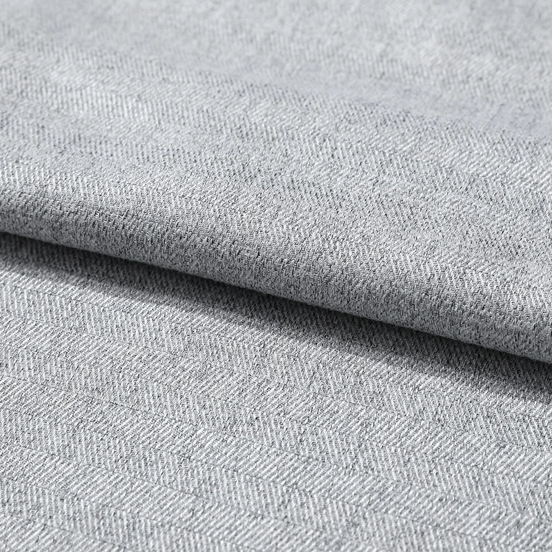 

Nordic simple modern bedroom shading living room curtains finished high-end atmospheric cotton linen breathable curtain fabric
