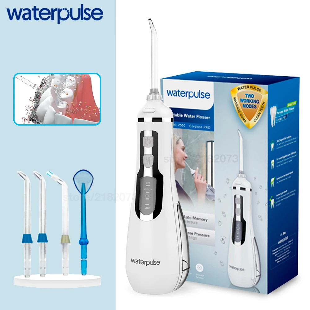 Ирригатор полости рта Waterpulse v500 с функциями подача струи 3 режима