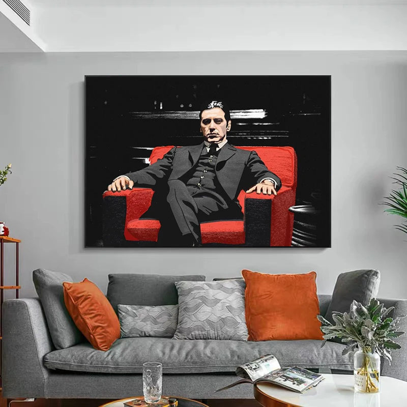 Кинозвезда молодых Крестный отец портрет холст живопись современный Поп Wall Art