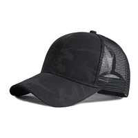 fashion camouflage baseball cap for women summer casual net sun hat men black white pink trucker caps breathable mesh beach hat