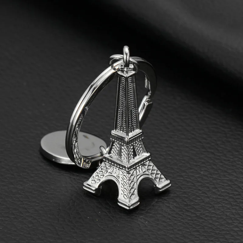 

Metal Three-dimensional Paris Eiffel Tower Simulation Keychain Zinc Alloy Keychain Pendant Gift Batch