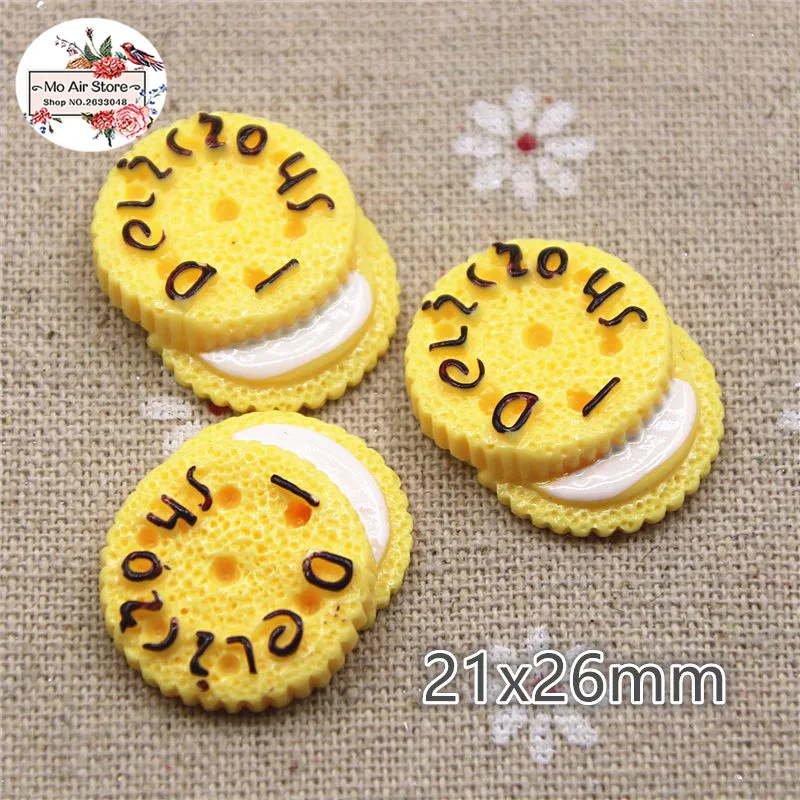 10 шт. полимерный хлеб/томаты/печенье с плоским основанием Кабошон Художественное