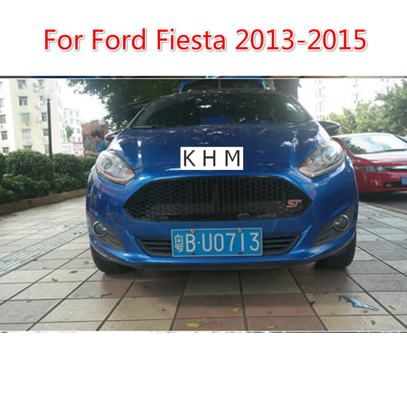 

Решетка радиатора для Ford Fiesta 2013-2015, АБС-пластик, черный лак