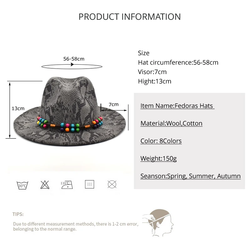2020 Ladies New Wool Hat Gentleman Classic Widescreen Felt Hat Tweed Hat Men Jazz Hat F40