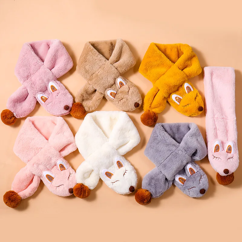 2019 детский шарф осенне зимний теплый Плюшевый комбинезон корейский Детский