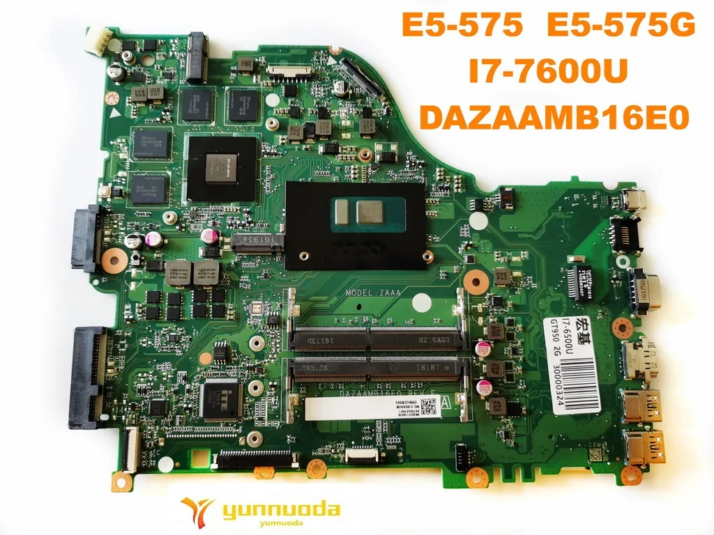 Оригинальная материнская плата для ноутбука ACER E5-575 E5-575G DAZAAMB16E0 протестирована |
