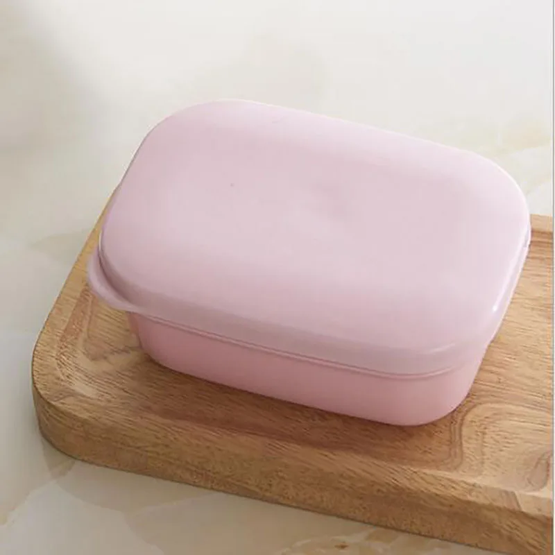 

Double Layers Handmade Soap Box Travel Portable Lid Soap Box With Drain Layer Draining Holder Soap Dish Bathroom