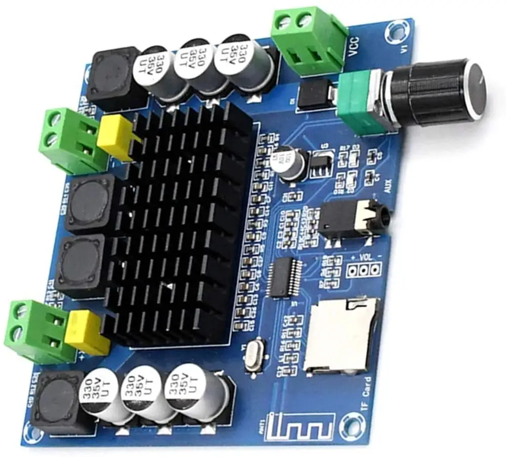 Цифровой Bluetooth Мощность Плата усилителя XH-A105 BT 5 0 цифровой усилитель доска 2X 100 Вт