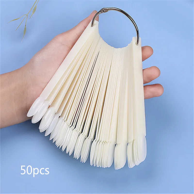 Веерообразный УФ-Гель-лак цветной дисплей таблица образцов тренировочная Пряжка