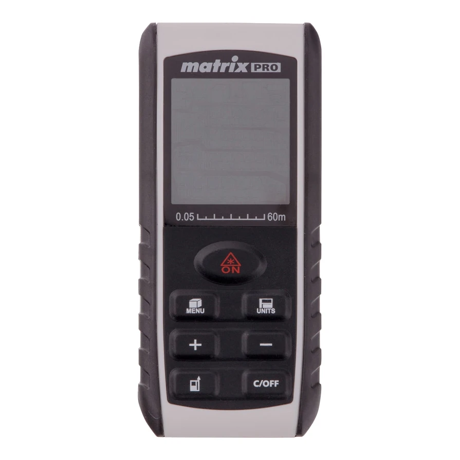 Дальномер лазерный MATRIX LD-60 (Рабочее расстояние 60 м погрешность 1 5 мм встроенный
