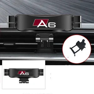 for audi a6 c8 4a2 4a5 2019 2021 accessories car mobile phone holder air vent outlet clip stand gps gravity navigation bracket free global shipping