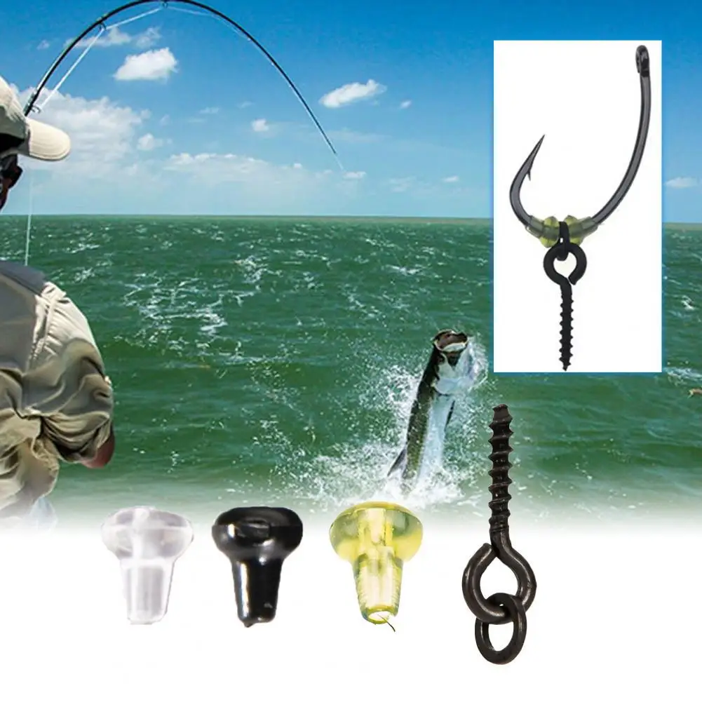

50% Discounts Hot! 1 Set Hook Stops Beads Water Resistant Reusable Fishing Accessories Easy to Install Carp Rig Stops for Fishin