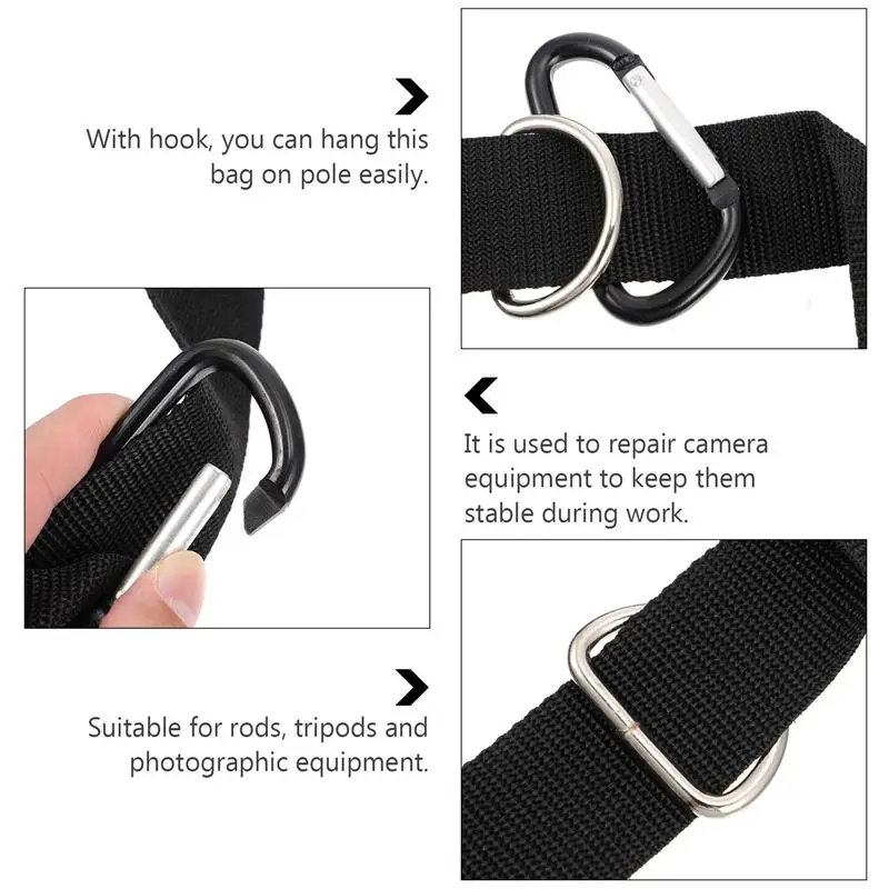 Double Zipper Sandbag for Video Stand Boom Arm Oxford Cloth Zipper Weight Bag