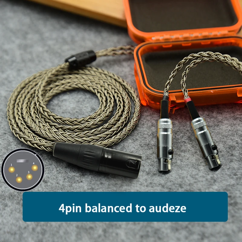 16 HIFI 4pin 7n occ 2 5 3 4 мм XLR сбалансированные наушники улучшенный кабель с